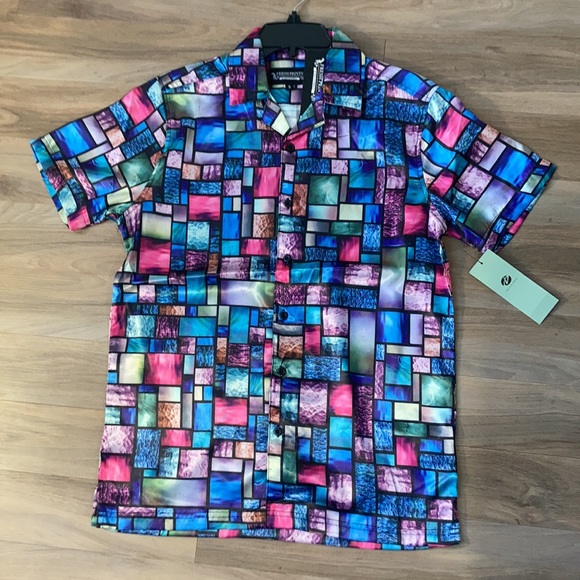 Men’s retro colorful print silky smooth touch size S - Picture 4 of 16